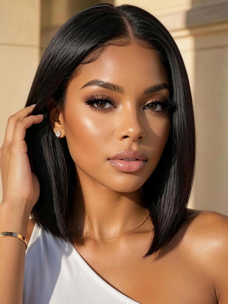 Bye-Bye Knots Wig 7x5 & 13x4 Put On And Go Glueless Lace Bleached Knots Bob Wig 150% Density