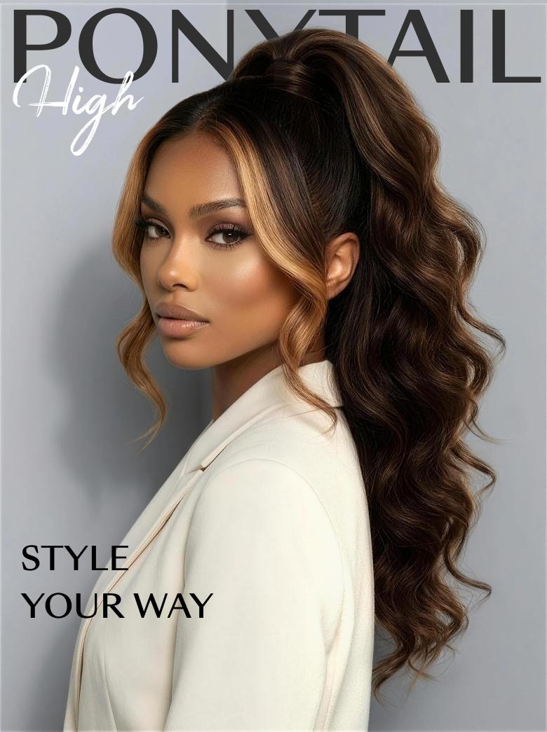 360 HD Lace Pre-plucked Luxury Raw Virgin Hair Chocolate Brown Balayage Body Wave Wig with Money Piece Highlights