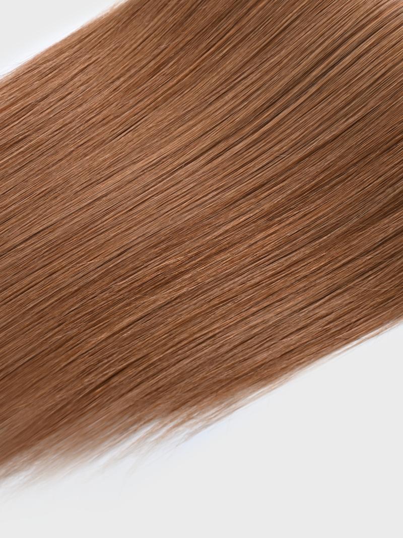 Almond Brown Human Hair Clip In Extension