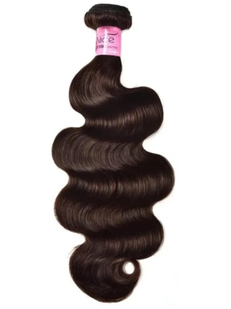 Hair Dark Brown Color Human Hair 1 Bundle #2 Color Body Wave Straight