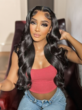 Petaluxe Bye Bye Knots Wig 7x5 Glueless Lace Body Wave Wig With Pre Bleached Knots & Plucked Hairline