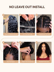 EasiContour? V Part Black to Chestnut Brown Ombre Body Wave Wig With Invisi Drawstring