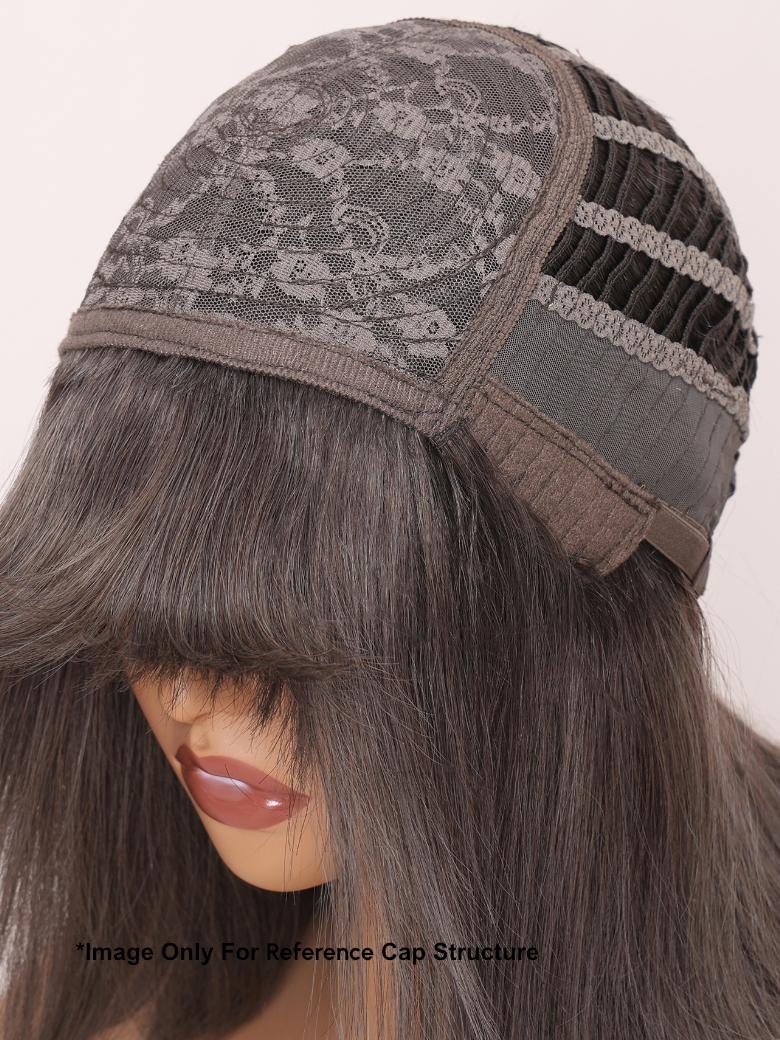 KALI -12" OPEN CAP STRAIGHT HUMAN HAIR WIG