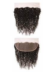 Hair 3 pcs Jerry Curly Bundles With 13x4 Lace Frontal