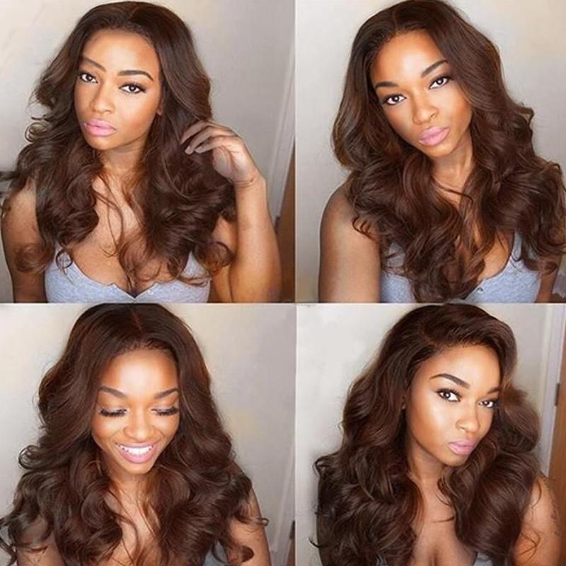 Black Friday Deal 13x4 Lace Front Dark Chocolate Brown Body Wave Wig