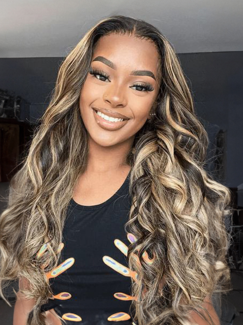 (+$0.01 get 2 wigs) 13x5 Lace Balayage Body Wave Wig 18inch or Lace Part Kinky Straight 20inch Beginner Friendly