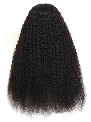 13x4 HD Lace Frontal Curly Glueless Wigs Human Hair Wigs 150% Density Natural Color
