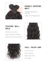 3 Bundles Water Wave 100% Human Virgin Hair