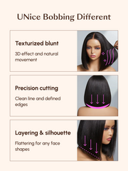 Bye-Bye Knots Wig 7x5 & 13x4 Put On And Go Glueless Lace Bleached Knots Bob Wig 150% Density