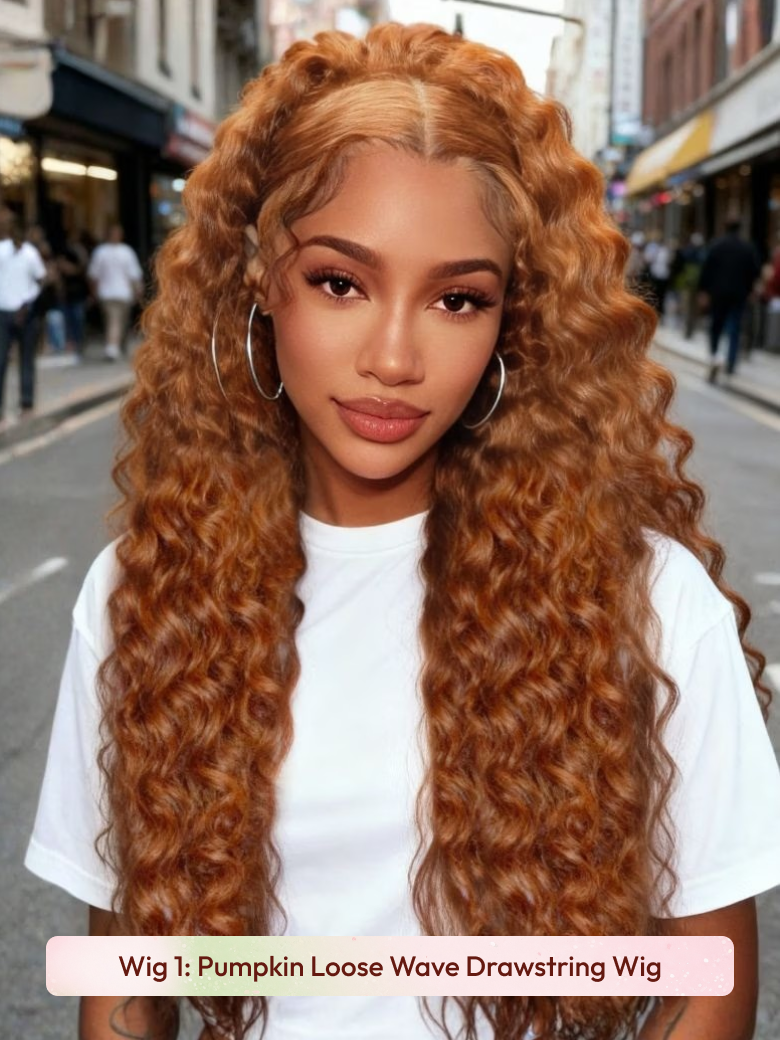 [22''= $89] Pumpkin Spice 13x4 Pre-Everything? Lace Frontal Wig