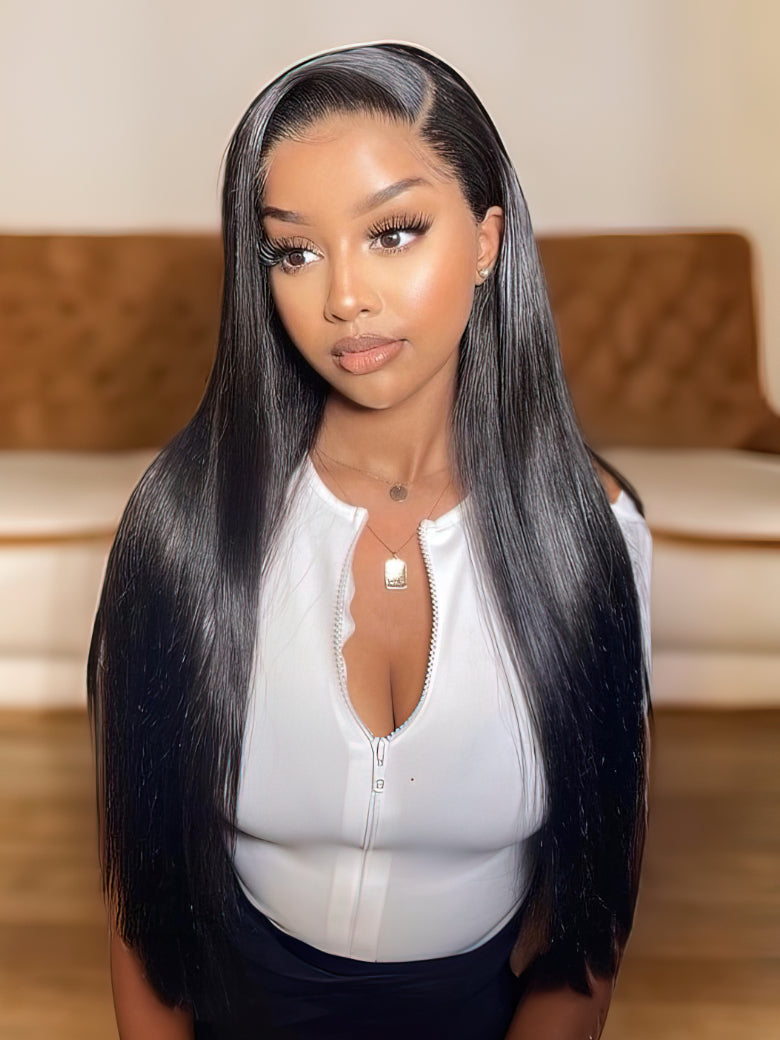 180% Density 24'' 13x4 Ear To Ear Pre-Everything Lace Front Straight Wig