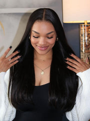 200% Density 13x4 Lace Front Pre Plucked with Baby Hair Straight Hair Wig