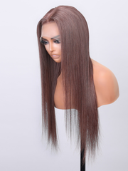 13x4 Lace Front Chocolate Mauve Straight Wig