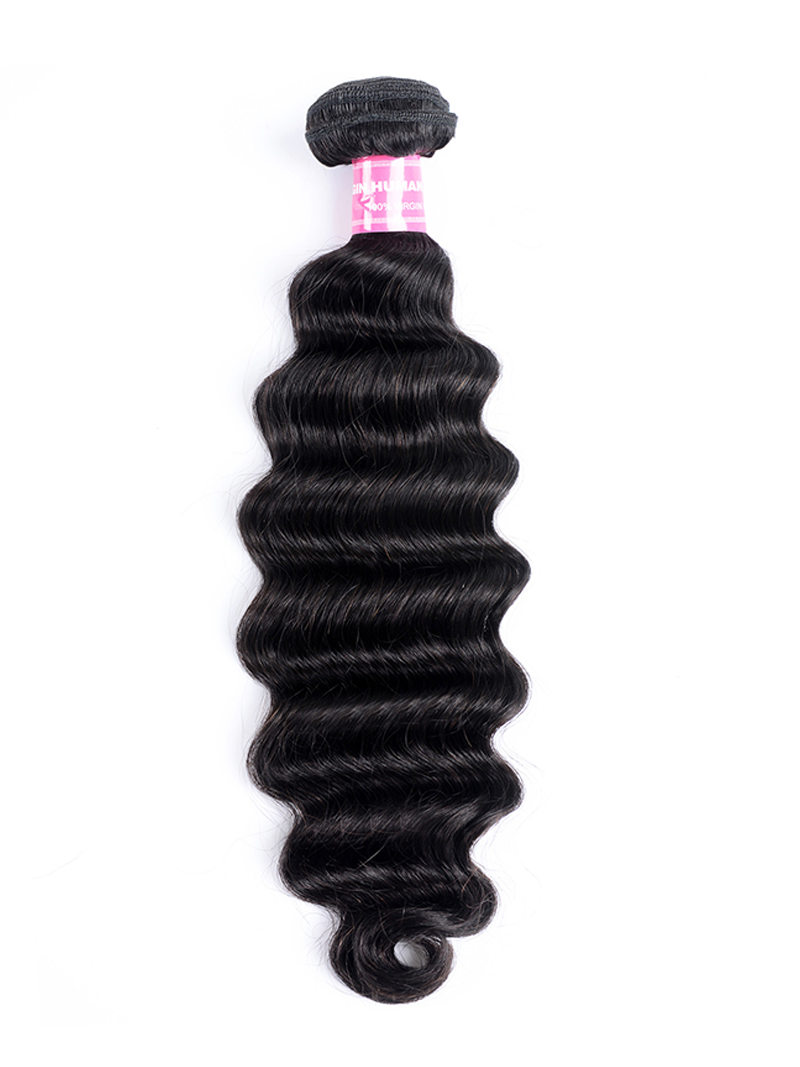 Hair 1 Bundle Virgin Human Hair Loose Deep Wave