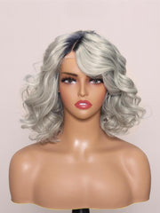 VIVICA-12" MOMO LACE BODY WAVE HUMAN HAIR WIG
