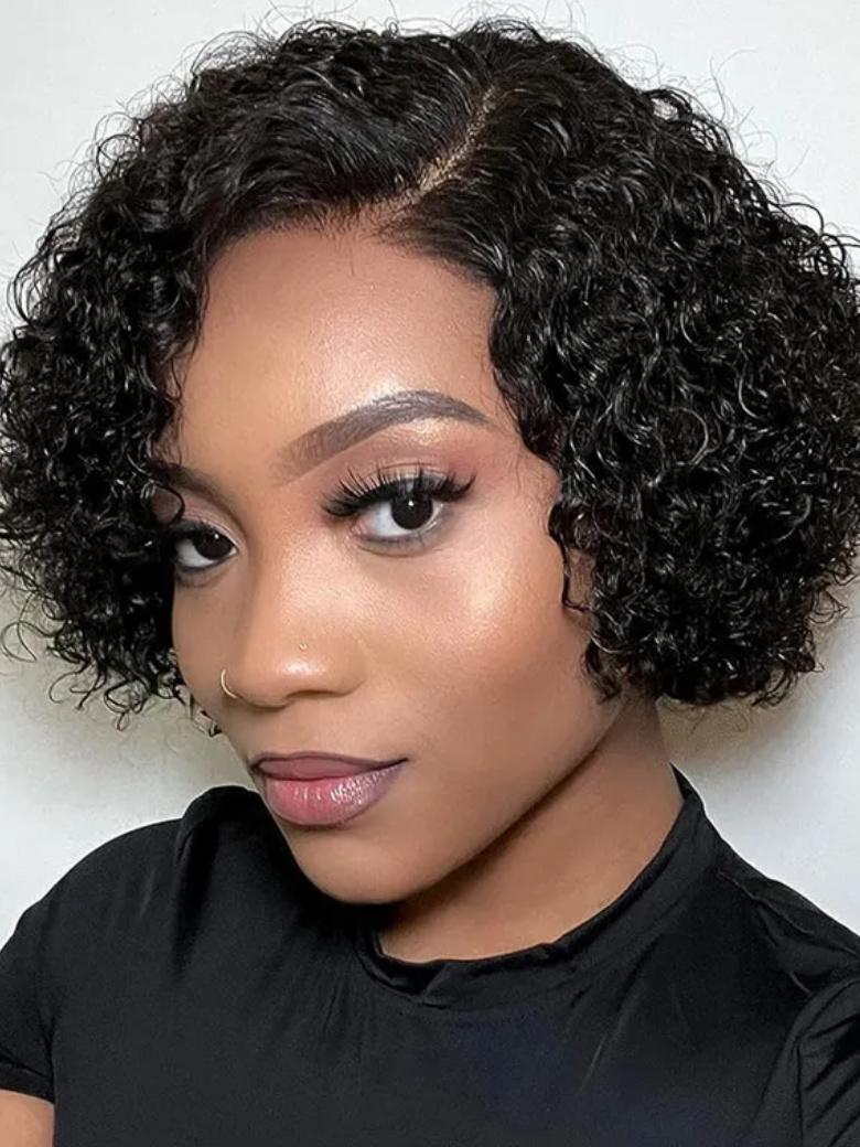 7x5 Bye-bye Knots Lace Wig Short Curly Spring Bob Wig