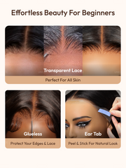 Bye-Bye Knots? 7x5 Lace Body Curls Wig with Feathered Layers & Invisi Drawstring 180% Density