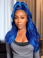 Sasha Layered Butterfly Haircut 613 Blonde 13x4 Lace Front Straight Wig
