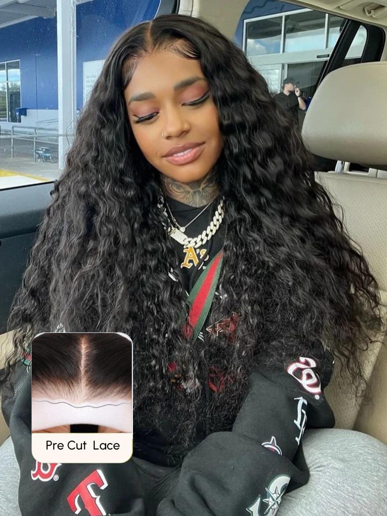 [2 wigs=$279] 18" 6x4.5 Pre Cut Water Wave Wig and 22" 13x4 Lace Body Wave Wig