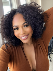 New U Part Kinky Curly Glueless 0 Skill Needed Wig