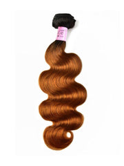 Soft #TB30 Body Wave & Straight Human Hair Weaves 100% Human Hair 1 Bundle Ombre Color