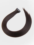 Petaluxe Mochachino Brown Human Hair Tape In Extension
