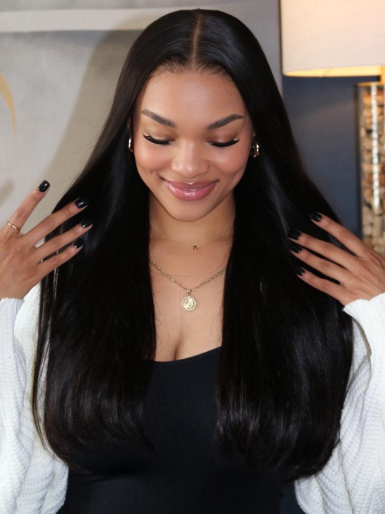 [2 wigs=$299] Both 20" 7x5 Lace Bye Bye Knots Silky Straight and Yaki Straight Wigs