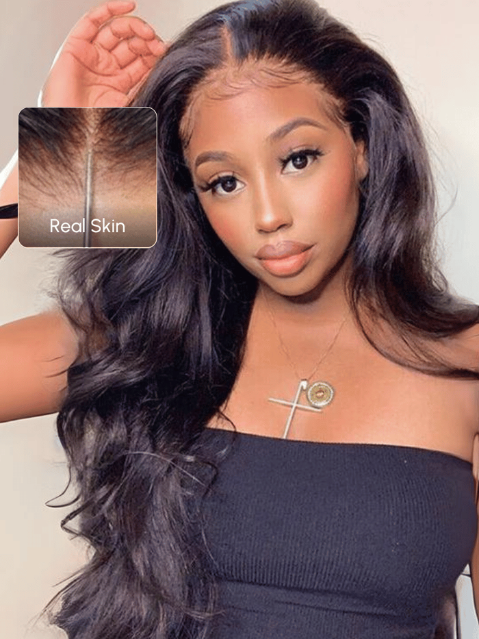 BOGO | Petaluxe 5x5 Thin HD BlendAway<span>TM</span> Pre Cut Lace Closure Glueless Body Wave Affordable Wig with ByeBye-Knots Match All Skin Tones