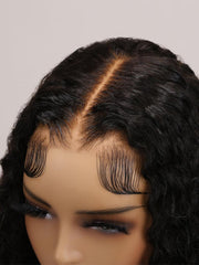 7x5 Bye Bye Knots Wig Quick Install Lace Water Wave Invisible Knots Lace Wig 150% Density