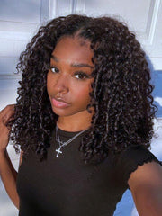Bye-Bye Knots 7x5 Lace Curly Texture Wig With Finger Coil Ends