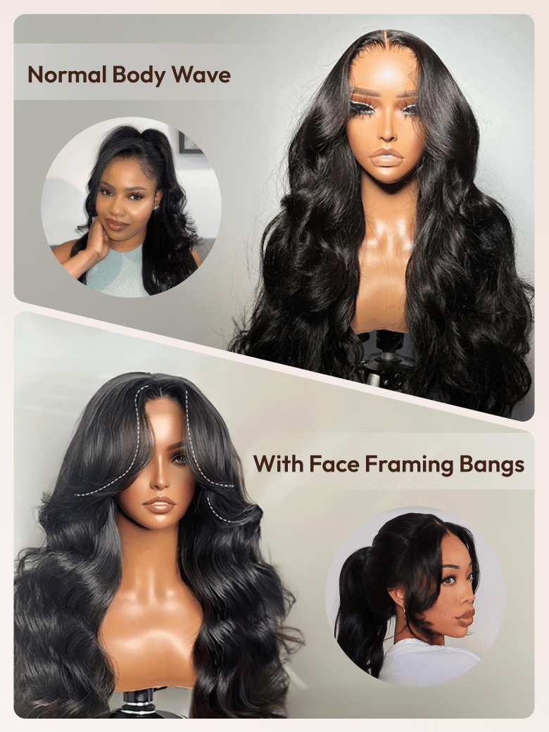 HD Real Scalp? Wig 13x4 Invisible Lace Frontal Body Wave Black Wig
