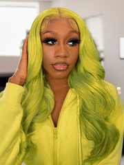 HD Lace 5x5 Closure Melted Hairline Blonde Body Wave Wig