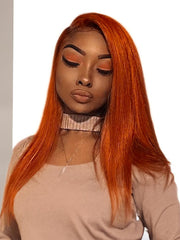 Hair #350 Color Virgin Hair Weave Ginger Hair 1 Piece Hair Bundle Body Wave Straight