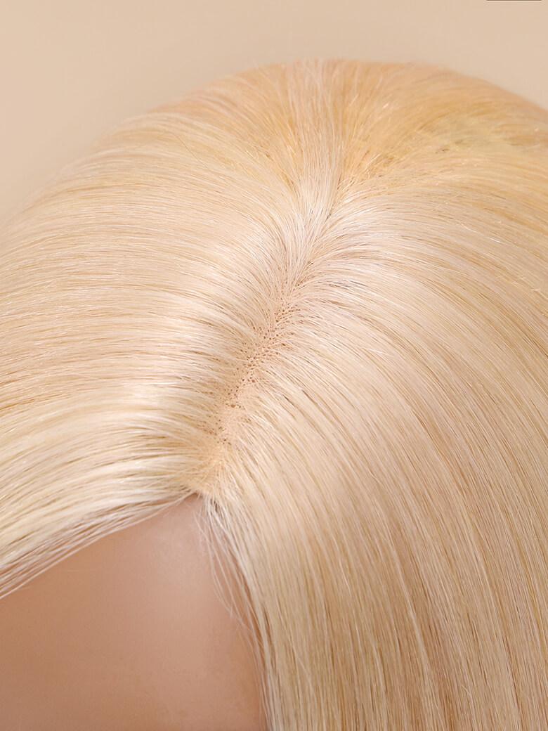 ANGELINA- 12" OPEN CAP LACE STRAIGHT HUMAN HAIR WIG