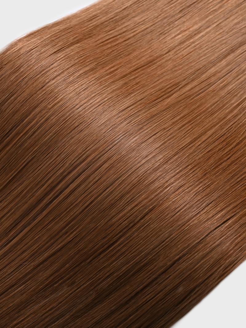 Almond Brown Human Hair Clip In Extension