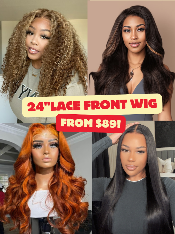 [ALL 24''] Petaluxe 13x4 Loose Wave & Body Wave Wig, 13x6 Natural Straight Wig, Highlight Curly Wave Pre-Everything Wig