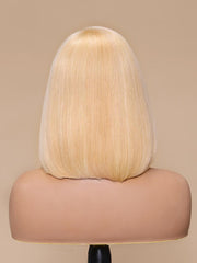 ANGELINA- 12" OPEN CAP LACE STRAIGHT HUMAN HAIR WIG