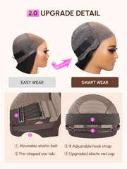 [Limited Offer] Bye-Bye Knots Body Wave 7x5 Glueless Wig Pre Cut Lace Pre Plucked Hairline Put On and Go Wig 14inch