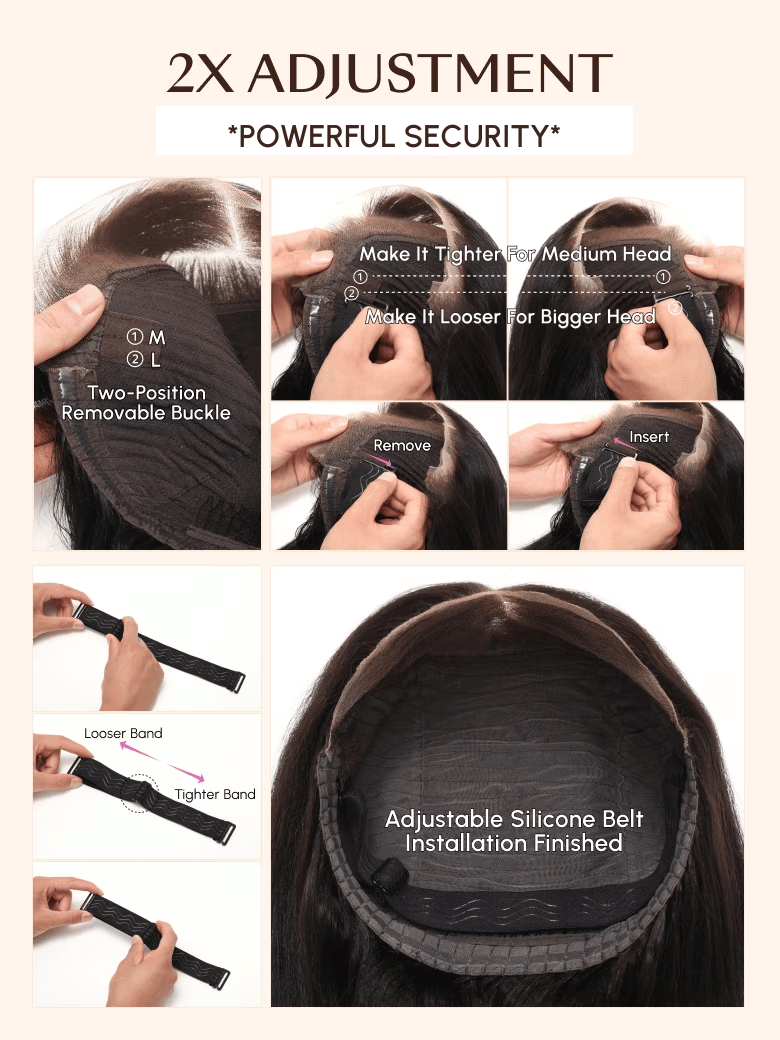13x4 Pre Everything Lace Frontal Reddish Brown Water Wave Gluleless Lace Wig
