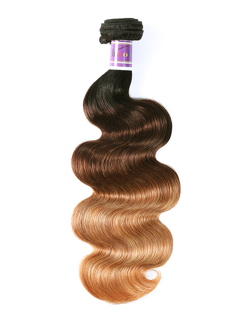 Icenu Series Body Wave Virgin Hair 1 Bundle Unprocessed Ombre Human Hair Wave
