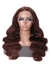 [24inch=$79 Limited] 13x5x0.5 T Part Lace Reddish Brown Body Wave 150% Density