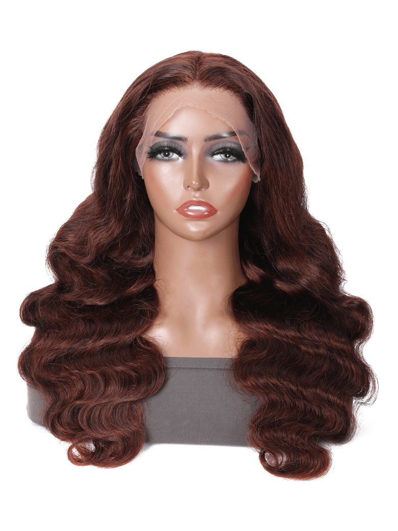 [20inch=$22.25 by installments] 13x5x0.5 T Part Lace Reddish Brown Body Wave 150% Density