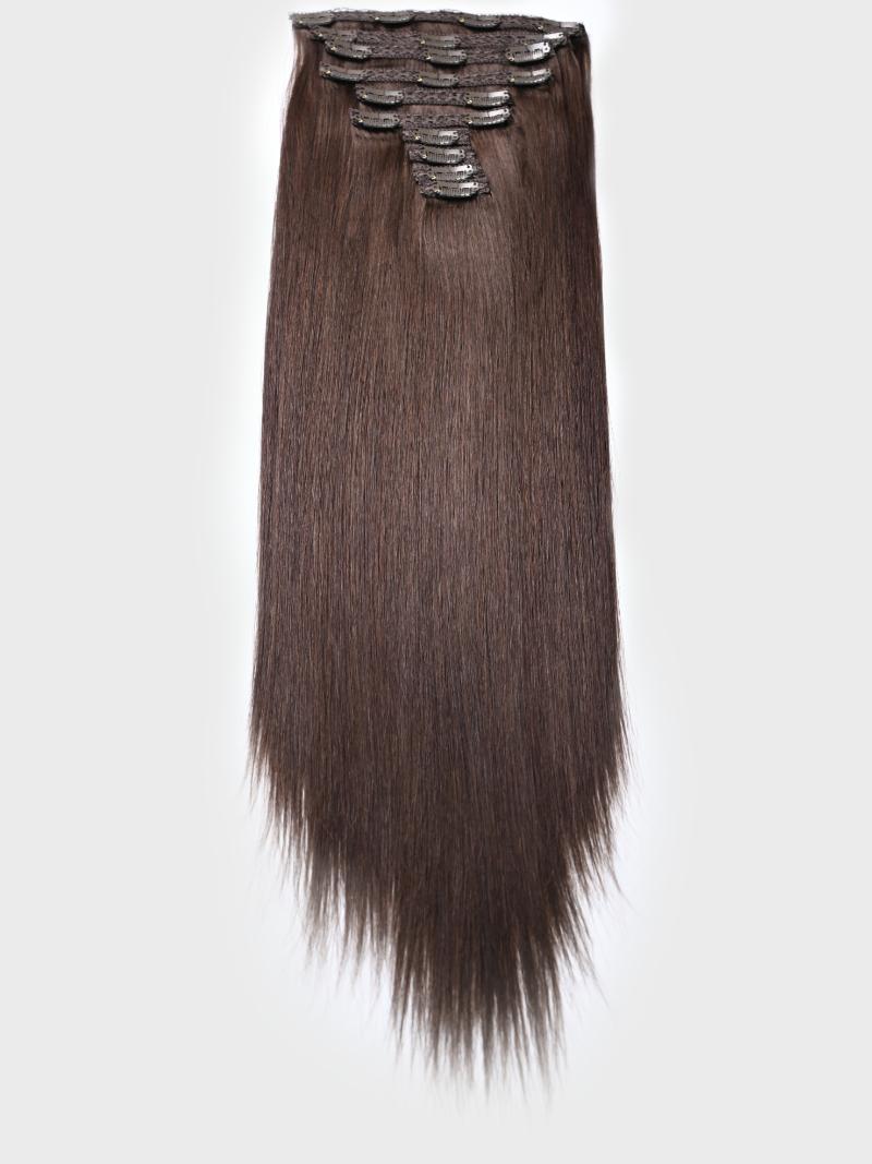 Mochachino Brown Human Hair Clip In Extension
