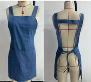 Adult Jour Apron - Lightweight Cotton Apron with Front Pocket, Ideal for Everyday Use, Waist Strap