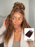 Petaluxe Trending Curly Hair TL412# Color 3 Pieces Human Hair Weave On Sale
