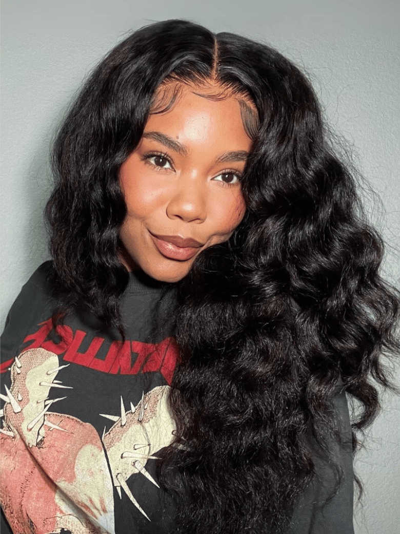 Beginner Friendly Hand-Tied V Part Kinky Hair Straight Wig Upgrade U Part Human Hair Wig