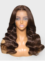 13x4 Lace Front Hot Chocolate Brunette Body Wave Wig