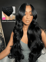 [Pay 24" Get 26"]13x4 Pre-Everything? Transparent Lace Front 3D Body Wave Wig Real Ear To Ear With Invisi Drawstring Super Secure
