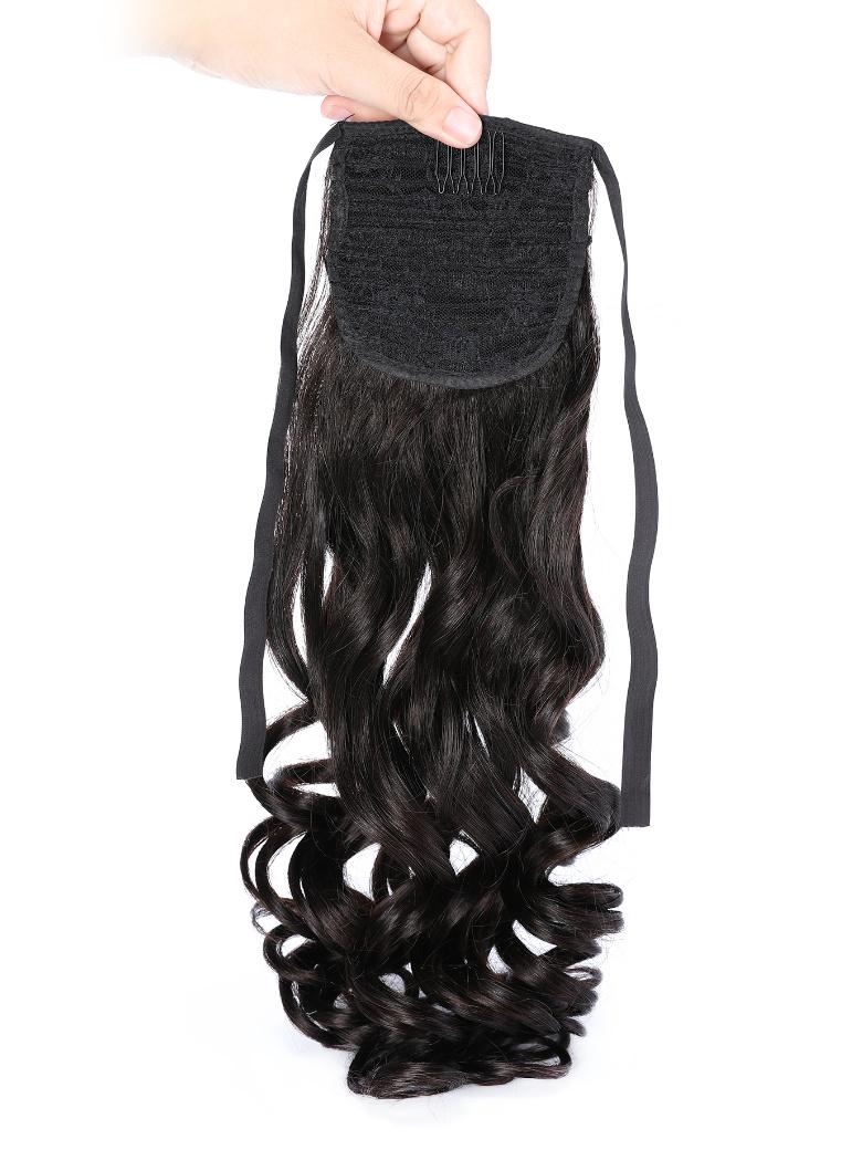 Dark Brown Loose Wave Clip-In Ponytail Extension