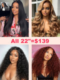 Petaluxe $139 Each 22" 7X5 Glueless 150%-200% Density Wigs �C Style More Spend Less Shine Always
